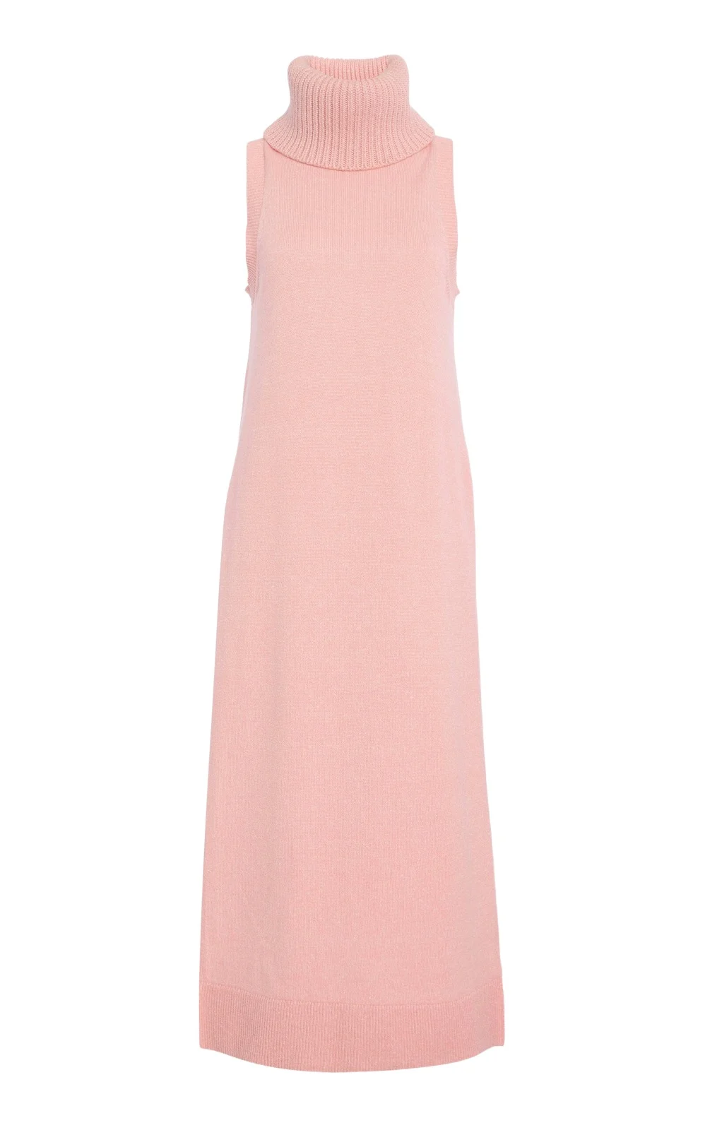 Michael Kors Collection Cowl Neck Cashmere-Linen Tunic Midi Dress