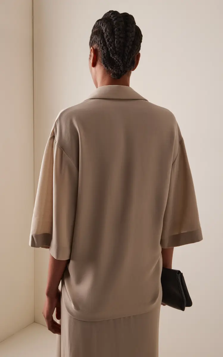 Michael Kors Collection Wool Crepe Shirt | Thumbnail 4