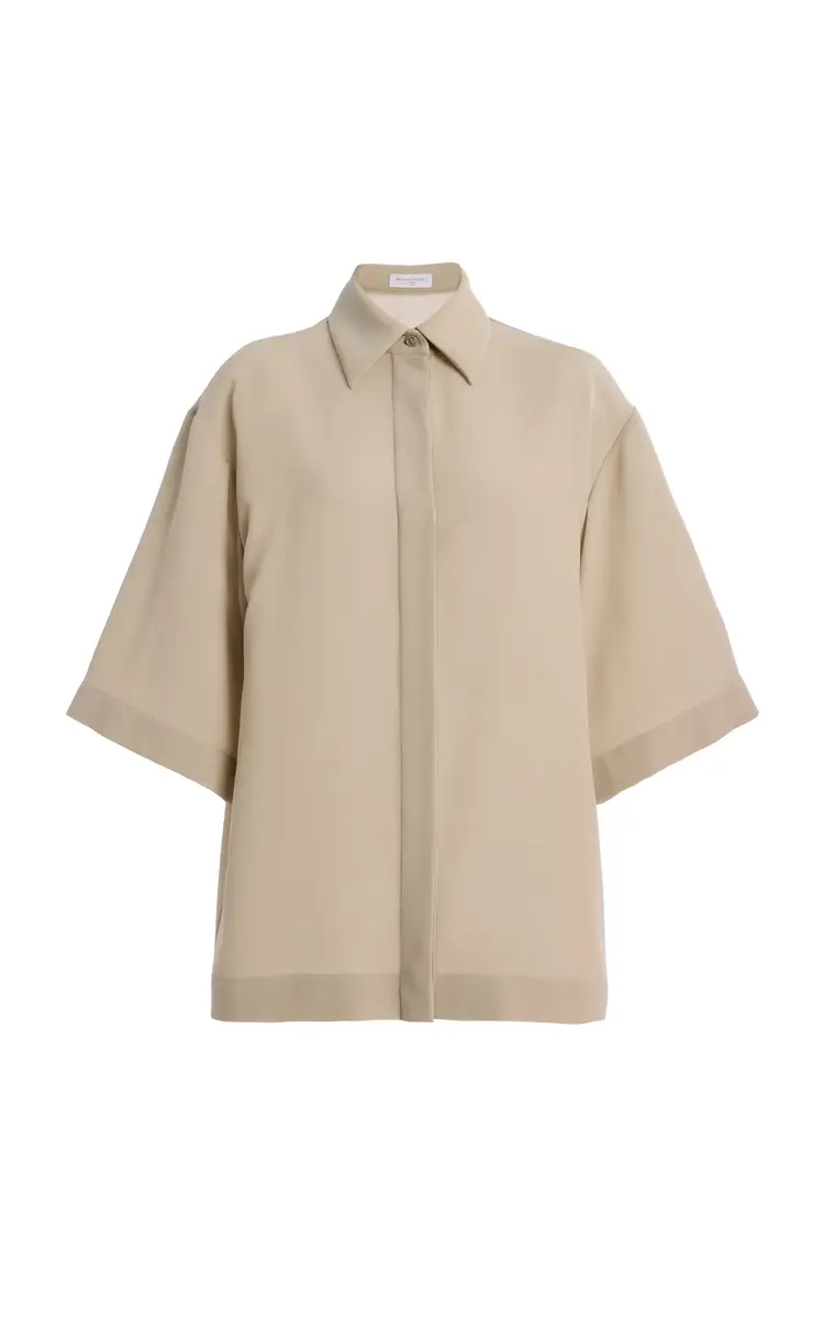 Michael Kors Collection Wool Crepe Shirt | Thumbnail 7