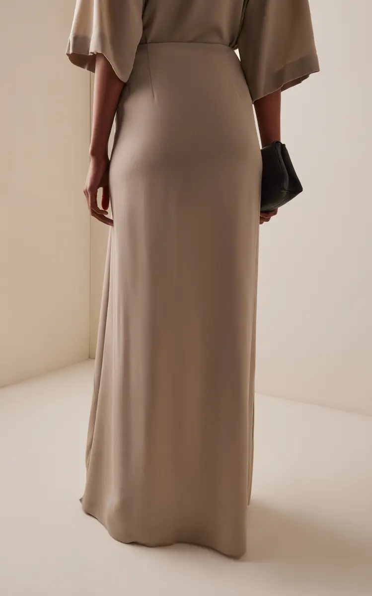 Michael Kors Collection Draped Wool Maxi Skirt | Thumbnail 4