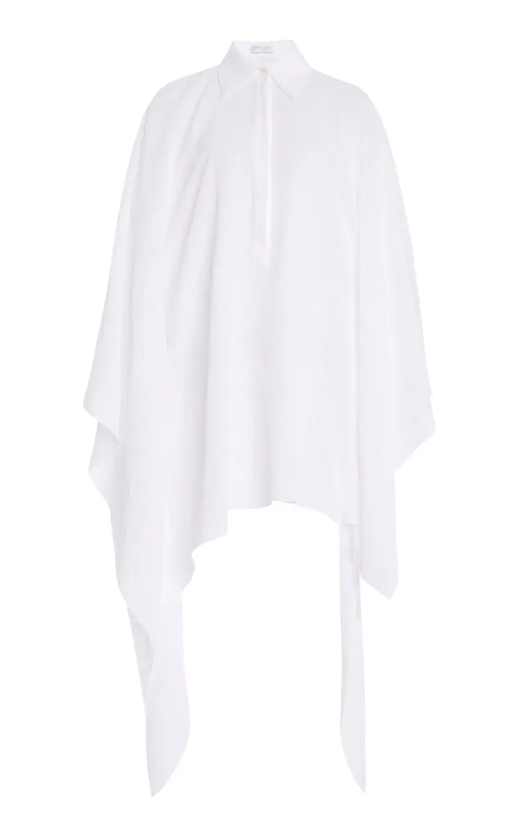 Michael Kors Collection Asymmetric Linen Crepe Caftan | Image 1 Michael Kors Collection Asymmetric Linen Crepe Caftan | Image 1
