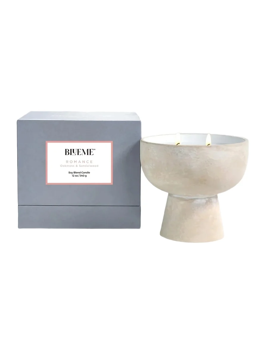 Blueme Romance Oakmoss & Sandalwood Ceramic Candle
