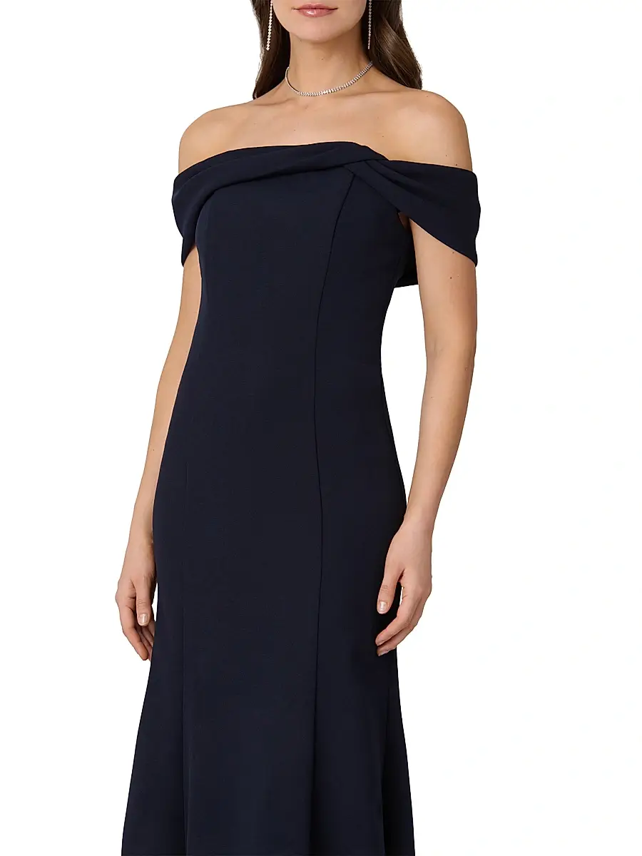 Shoshanna Women's Flores Off-The-Shoulder Gown | Thumbnail 4 Shoshanna Women's Flores Off-The-Shoulder Gown | Thumbnail 4