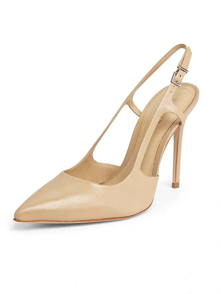 Schutz Women's Boris 110MM Leather Slingback Pumps | Thumbnail 2