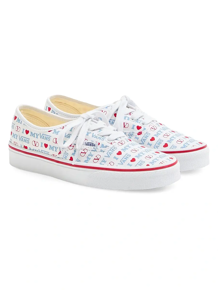 Valentino Garavani and Vans Women's Low-Top Sneakers - White Rouge Pur | Thumbnail 2 Valentino Garavani and Vans Women's Low-Top Sneakers - White Rouge Pur | Thumbnail 2