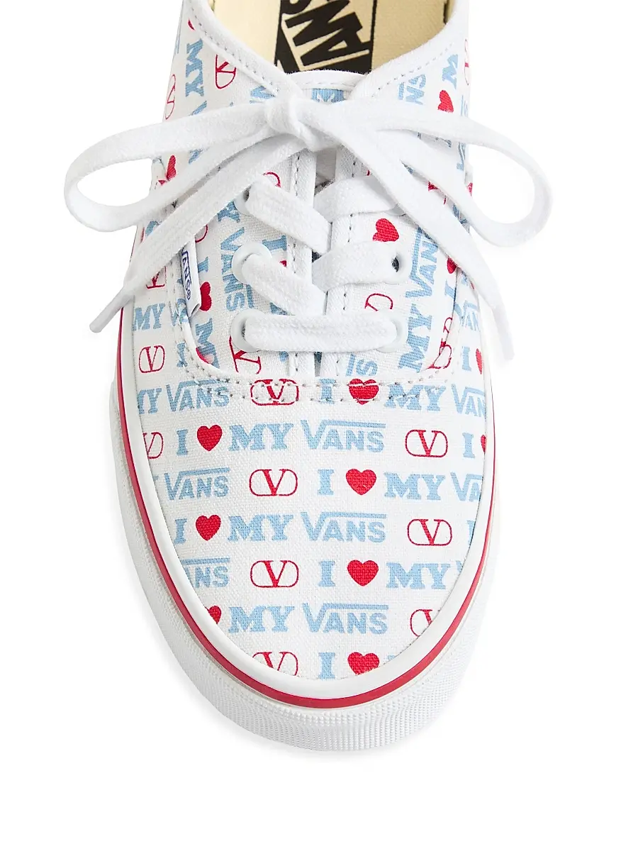 Valentino Garavani and Vans Women's Low-Top Sneakers - White Rouge Pur | Thumbnail 5 Valentino Garavani and Vans Women's Low-Top Sneakers - White Rouge Pur | Thumbnail 5