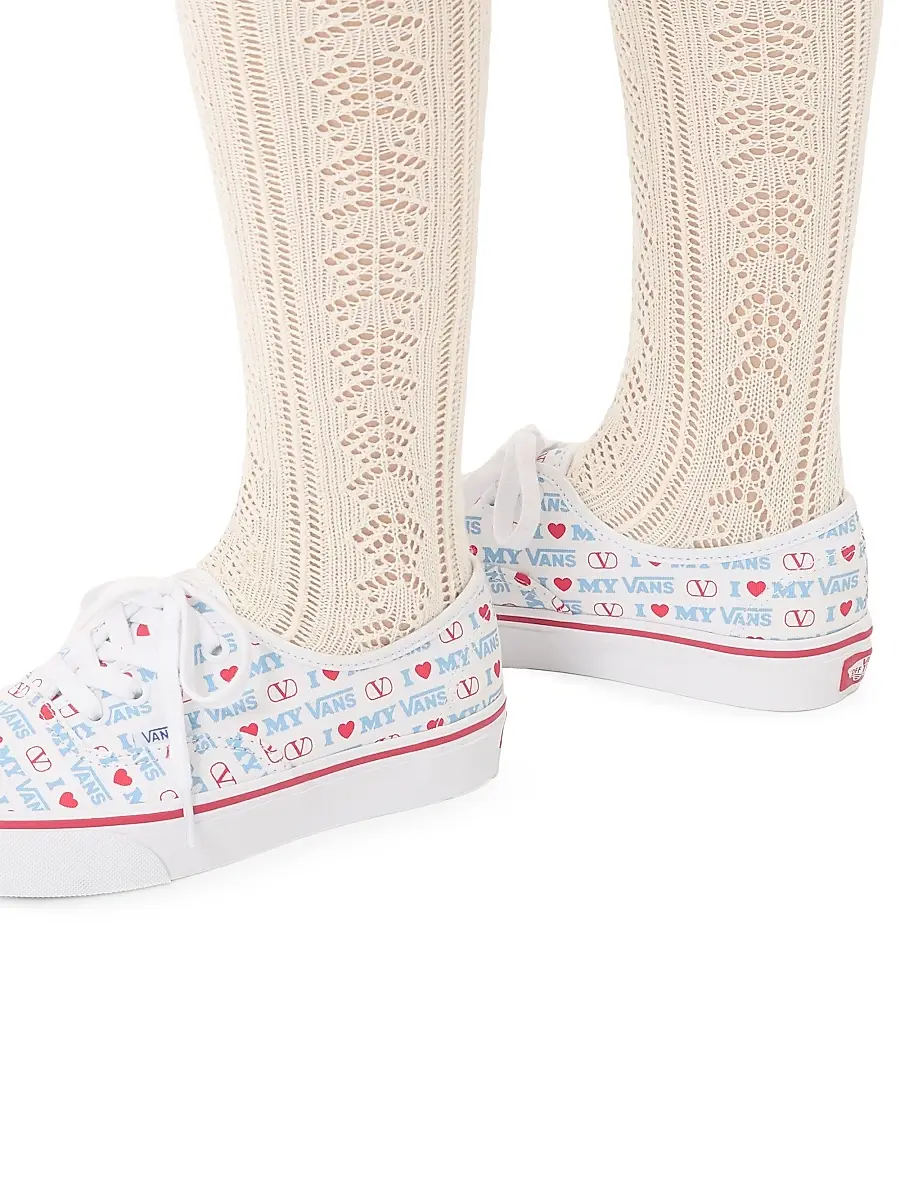 Valentino Garavani and Vans Women's Low-Top Sneakers - White Rouge Pur | Thumbnail 8 Valentino Garavani and Vans Women's Low-Top Sneakers - White Rouge Pur | Thumbnail 8