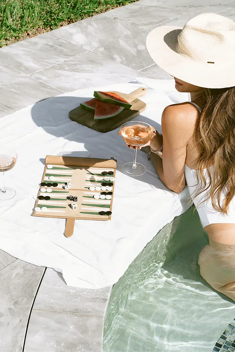 Throwing Doubles Tulum Travel Backgammon Board | Thumbnail 5