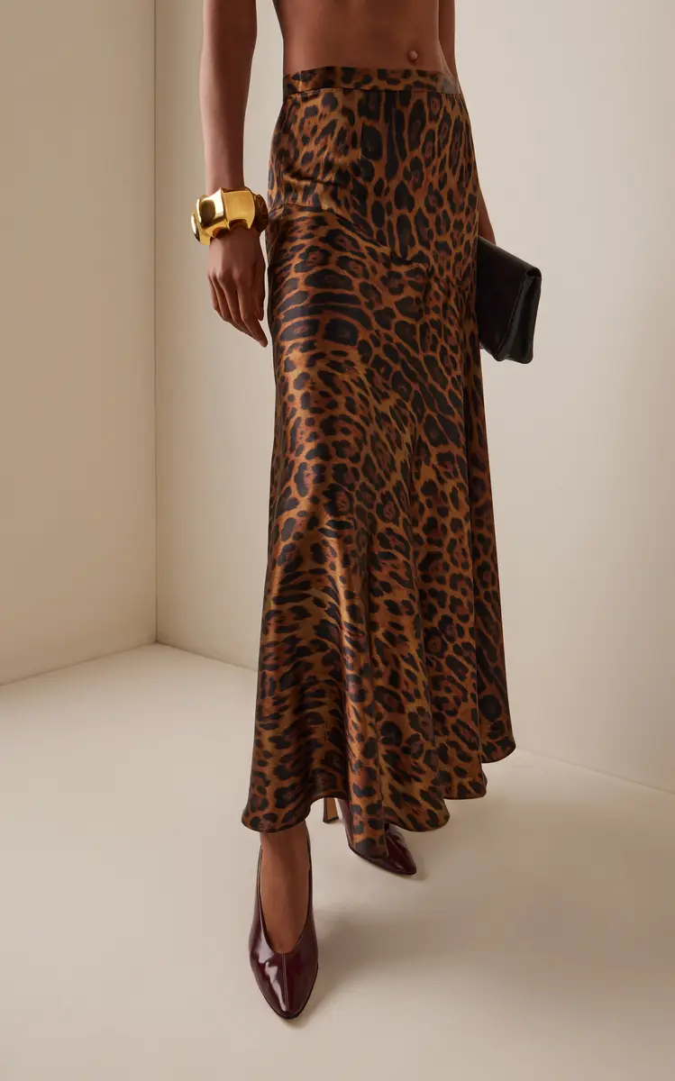 Adam Lippes Tess Leopard-Printed Silk-Charmeuse Maxi Skirt - Animal | Thumbnail 3 Adam Lippes Tess Leopard-Printed Silk-Charmeuse Maxi Skirt - Animal | Thumbnail 3