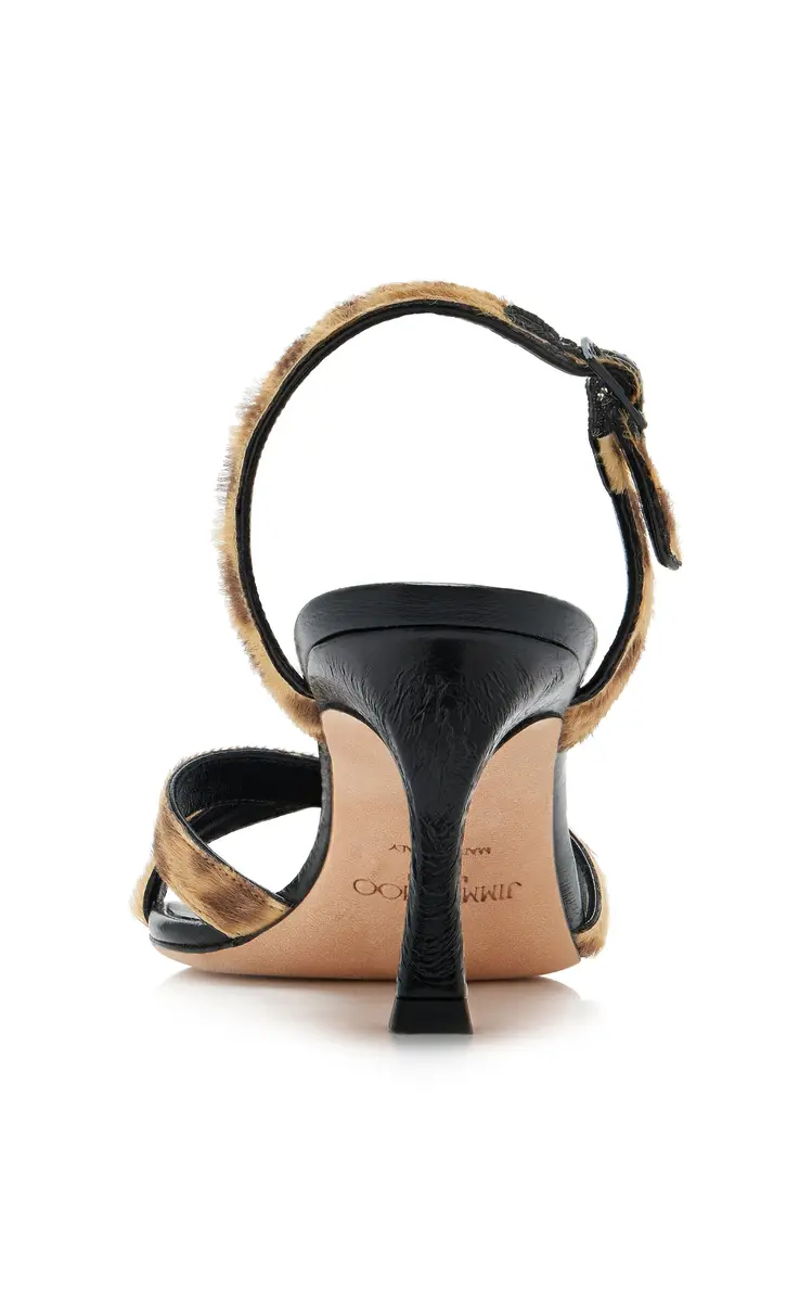 Jimmy Choo Elsy Leopard-Print Pony Hair Sandals | Thumbnail 6 Jimmy Choo Elsy Leopard-Print Pony Hair Sandals | Thumbnail 6