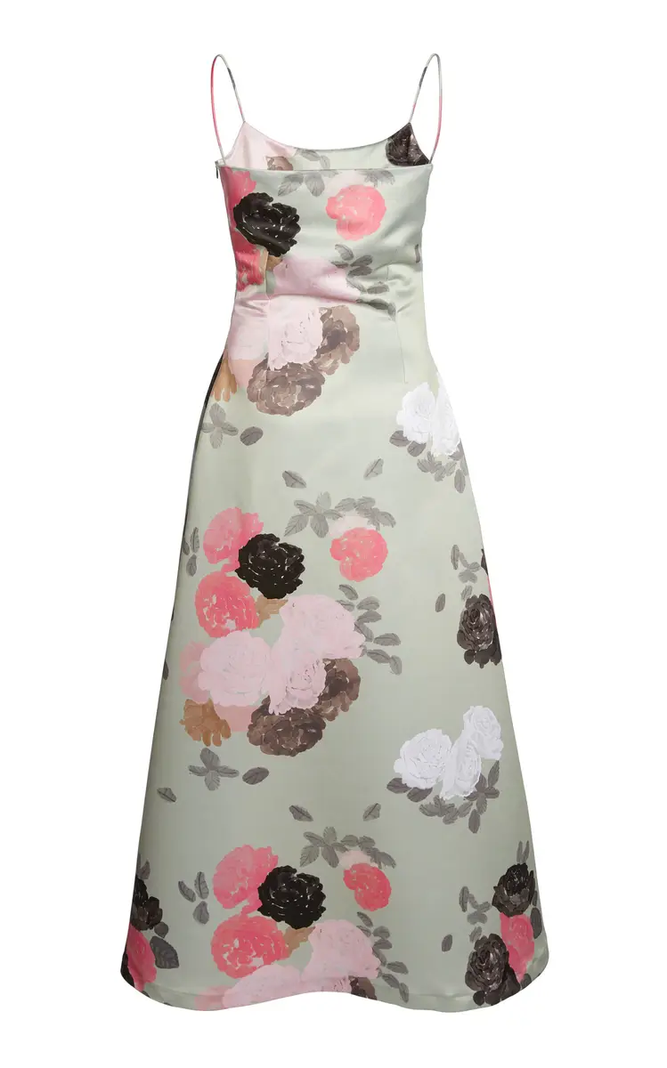BERNADETTE Nicole Printed Satin Maxi Dress | Thumbnail 5 BERNADETTE Nicole Printed Satin Maxi Dress | Thumbnail 5