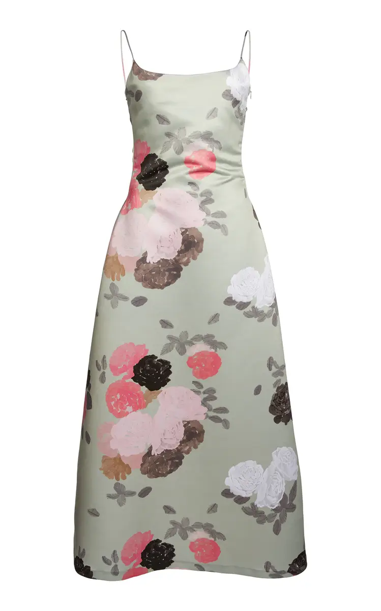 BERNADETTE Nicole Printed Satin Maxi Dress | Thumbnail 8 BERNADETTE Nicole Printed Satin Maxi Dress | Thumbnail 8