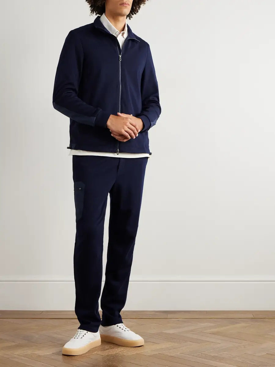 Sease Straight-Leg Shell-Trimmed Wool-Blend Drawstring Trousers - Men | Thumbnail 2 Sease Straight-Leg Shell-Trimmed Wool-Blend Drawstring Trousers - Men | Thumbnail 2