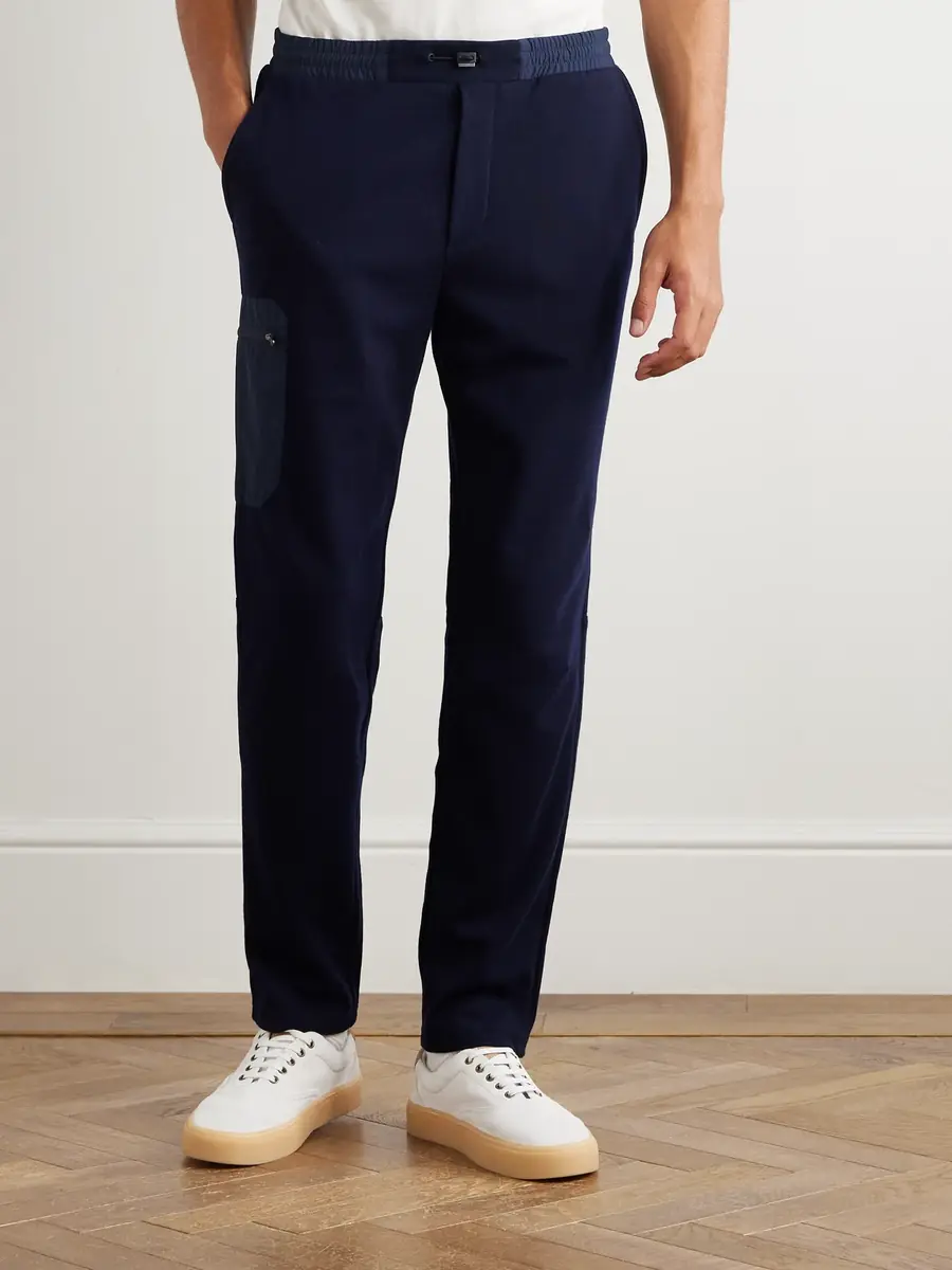 Sease Straight-Leg Shell-Trimmed Wool-Blend Drawstring Trousers - Men | Thumbnail 3 Sease Straight-Leg Shell-Trimmed Wool-Blend Drawstring Trousers - Men | Thumbnail 3