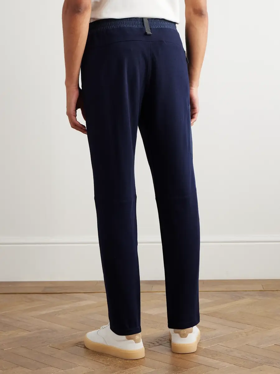 Sease Straight-Leg Shell-Trimmed Wool-Blend Drawstring Trousers - Men | Thumbnail 4 Sease Straight-Leg Shell-Trimmed Wool-Blend Drawstring Trousers - Men | Thumbnail 4