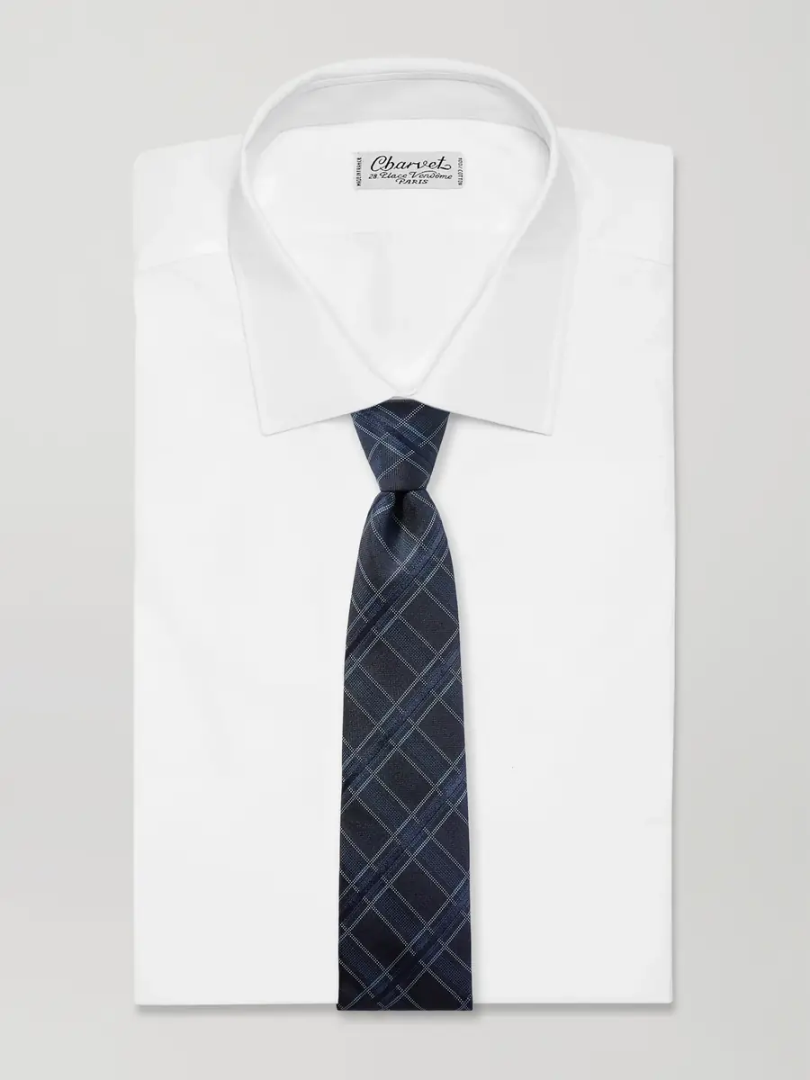 MR P. 8cm Checked Silk Tie - Men | Thumbnail 2 MR P. 8cm Checked Silk Tie - Men | Thumbnail 2