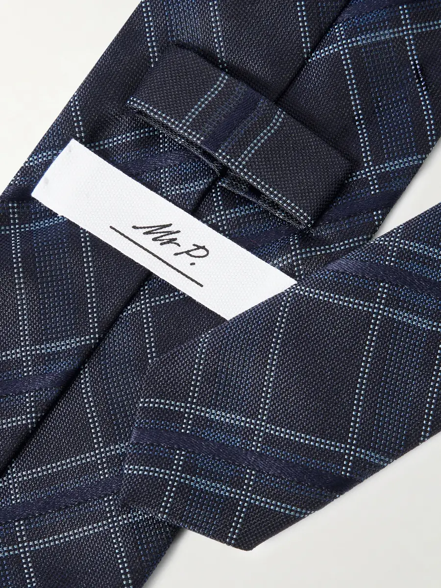 MR P. 8cm Checked Silk Tie - Men | Thumbnail 3 MR P. 8cm Checked Silk Tie - Men | Thumbnail 3
