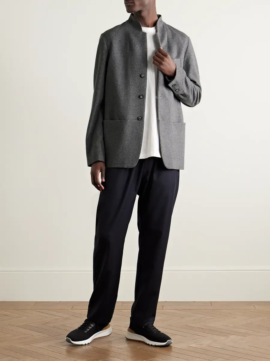 Sease Ellen 2.0 Unstructured Wish® Virgin Wool and Cashmere-Blend Felt Blazer - Men | Thumbnail 2 Sease Ellen 2.0 Unstructured Wish® Virgin Wool and Cashmere-Blend Felt Blazer - Men | Thumbnail 2