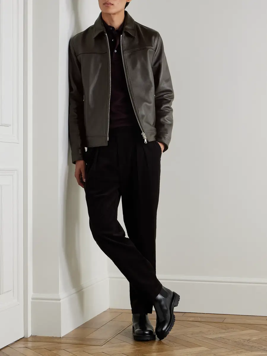 MR P. Full-Grain Leather Coach Jacket - Men | Thumbnail 2 MR P. Full-Grain Leather Coach Jacket - Men | Thumbnail 2