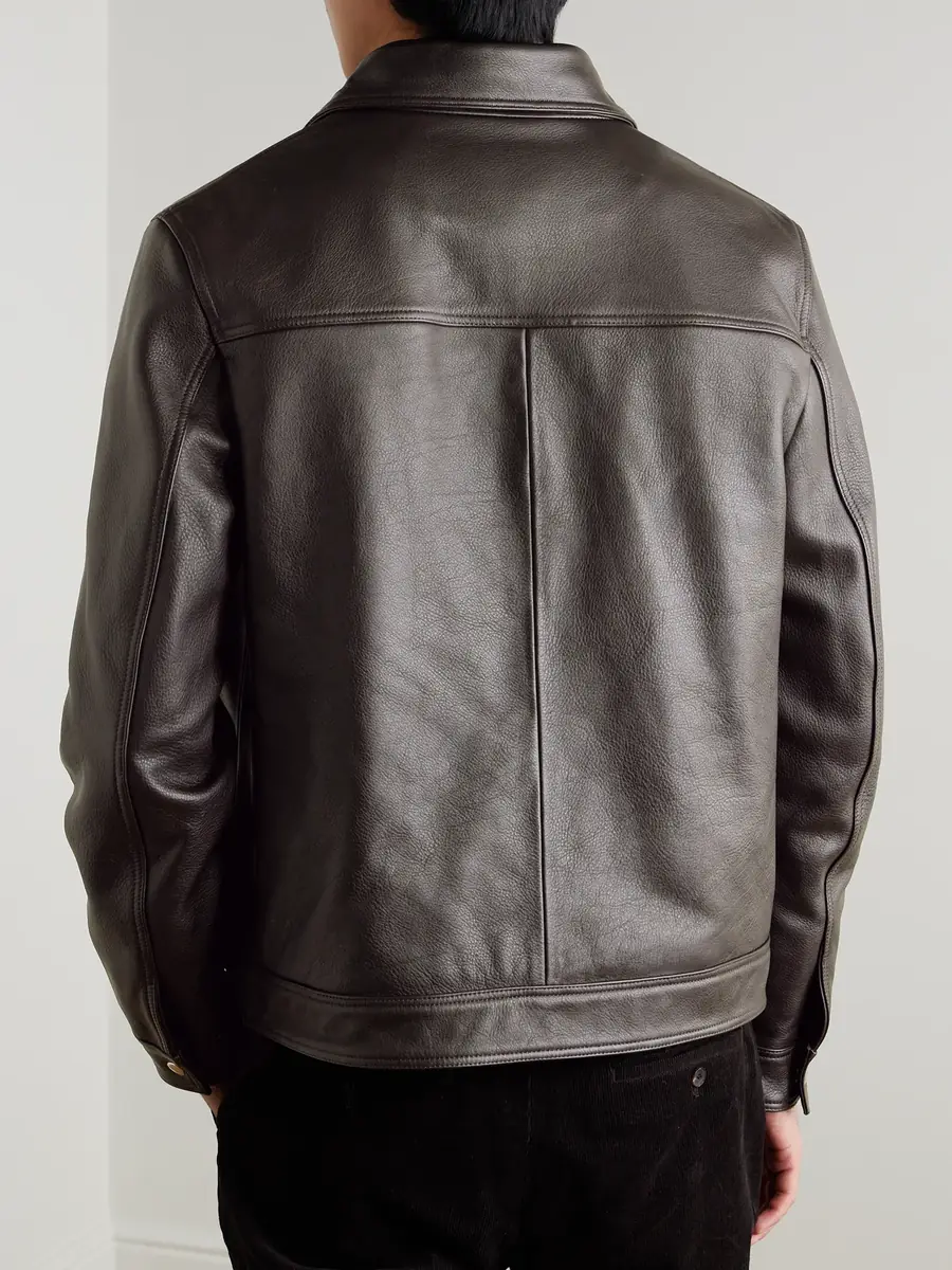 MR P. Full-Grain Leather Coach Jacket - Men | Thumbnail 4 MR P. Full-Grain Leather Coach Jacket - Men | Thumbnail 4