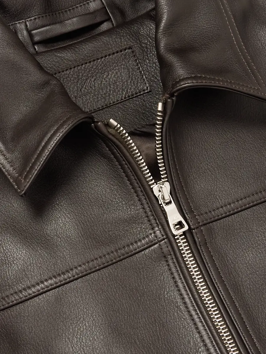 MR P. Full-Grain Leather Coach Jacket - Men | Thumbnail 5 MR P. Full-Grain Leather Coach Jacket - Men | Thumbnail 5