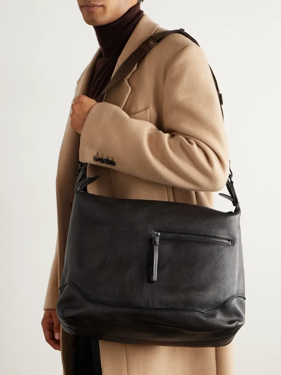 Berluti Un Jour Textured-Leather Messenger Bag - Men | Thumbnail 2