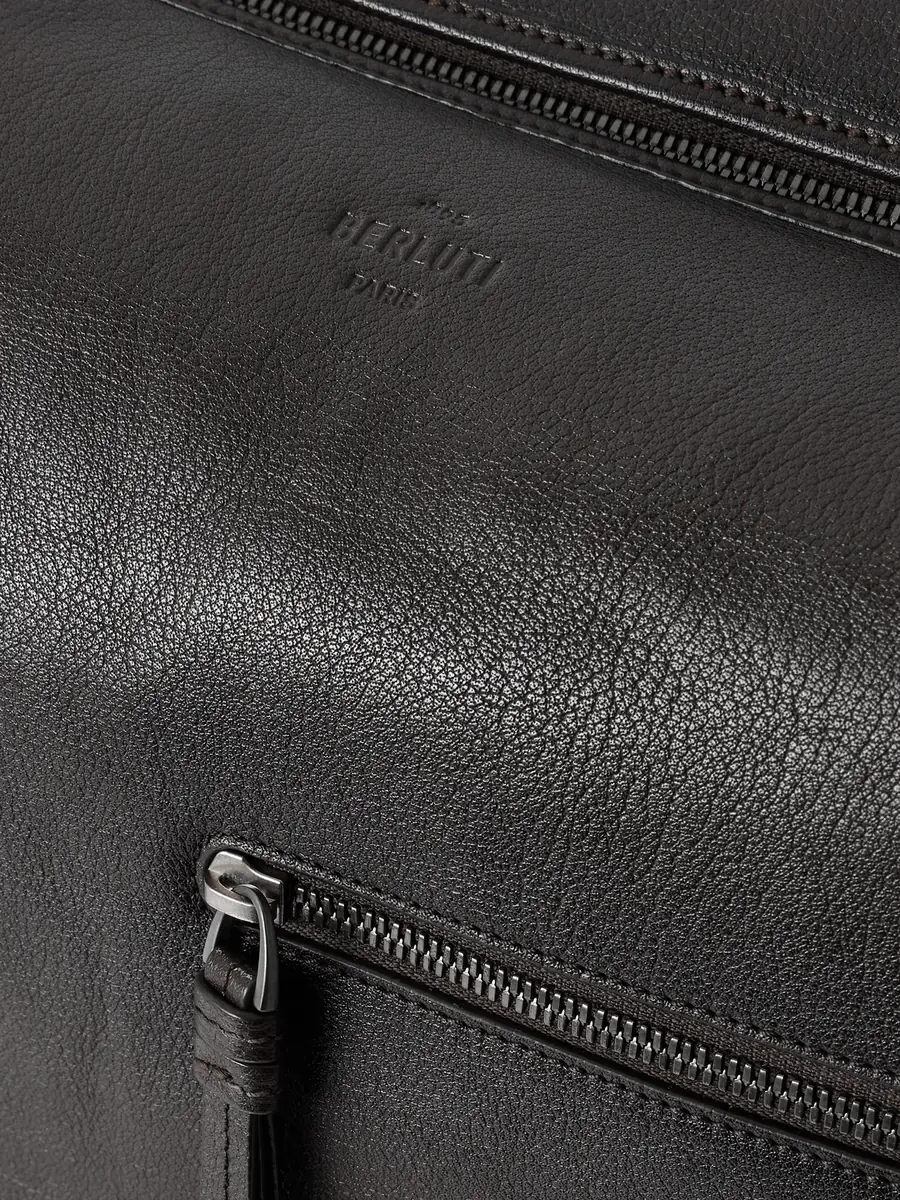 Berluti Un Jour Textured-Leather Messenger Bag - Men | Thumbnail 4