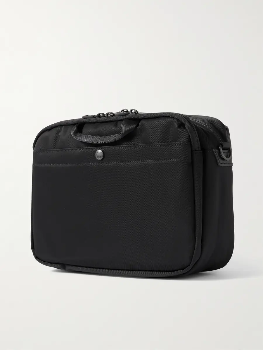 Master-Piece Progress Leather-Trimmed Coated Nylon-Twill Messenger Bag - Men | Thumbnail 3
