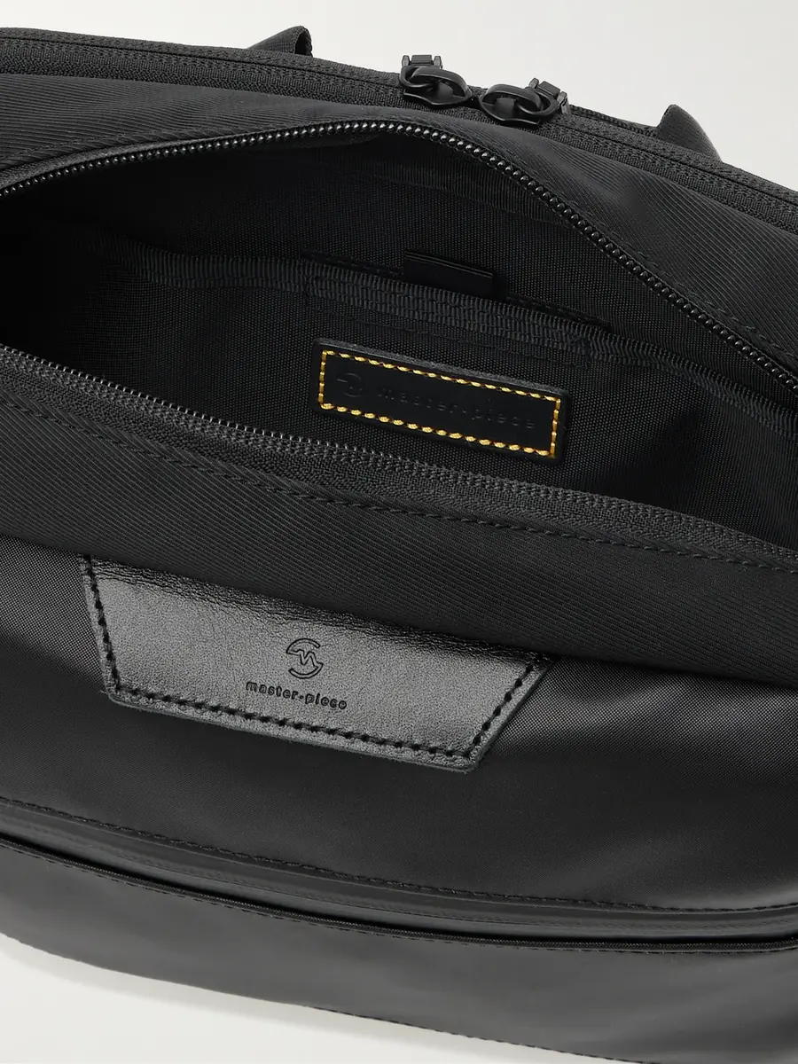 Master-Piece Progress Leather-Trimmed Coated Nylon-Twill Messenger Bag - Men | Thumbnail 5