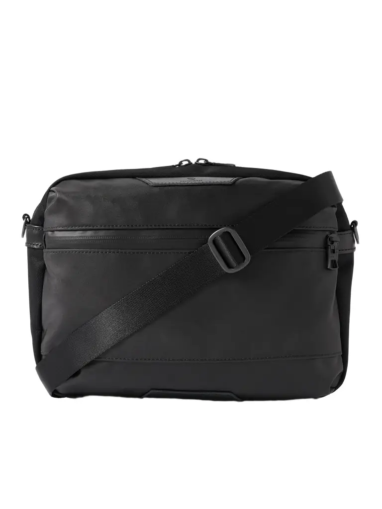 Master-Piece Progress Leather-Trimmed Coated Nylon-Twill Messenger Bag - Men | Image 1 Master-Piece Progress Leather-Trimmed Coated Nylon-Twill Messenger Bag - Men | Image 1