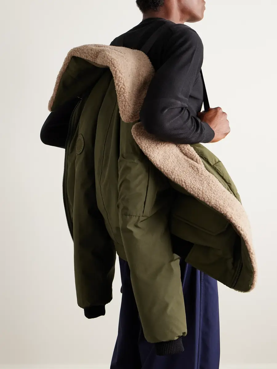 Canada Goose Chilliwack Recycled Wool-Blend Fleece and Shell Down Bomber Jacket - Men | Thumbnail 6 Canada Goose Chilliwack Recycled Wool-Blend Fleece and Shell Down Bomber Jacket - Men | Thumbnail 6