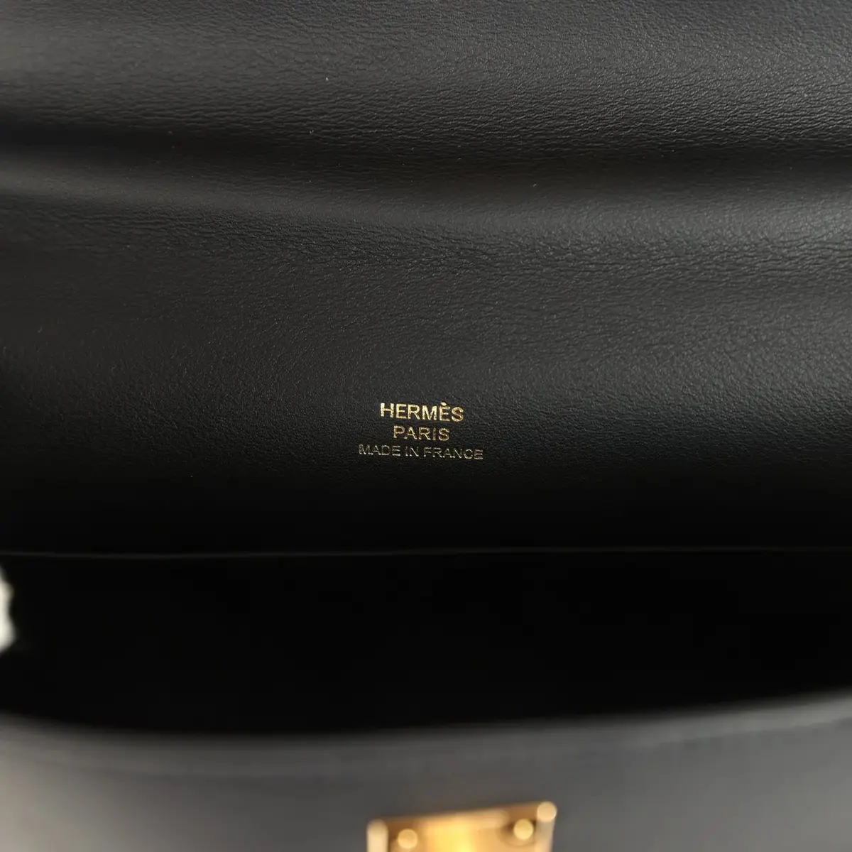HERMÈS Hermes Kelly Pochette Black Swift Gold Hardware | Thumbnail 7 HERMÈS Hermes Kelly Pochette Black Swift Gold Hardware | Thumbnail 7