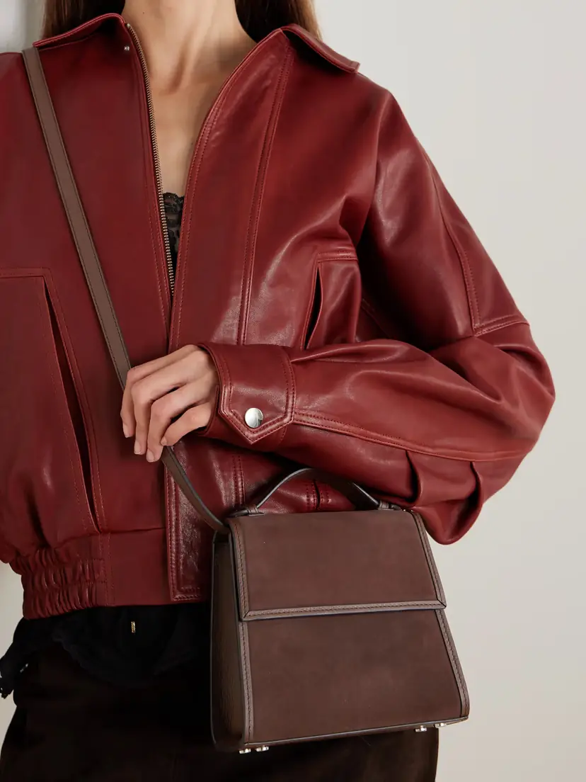 Hunting Season Small Leather-trimed Suede Tote | Thumbnail 6