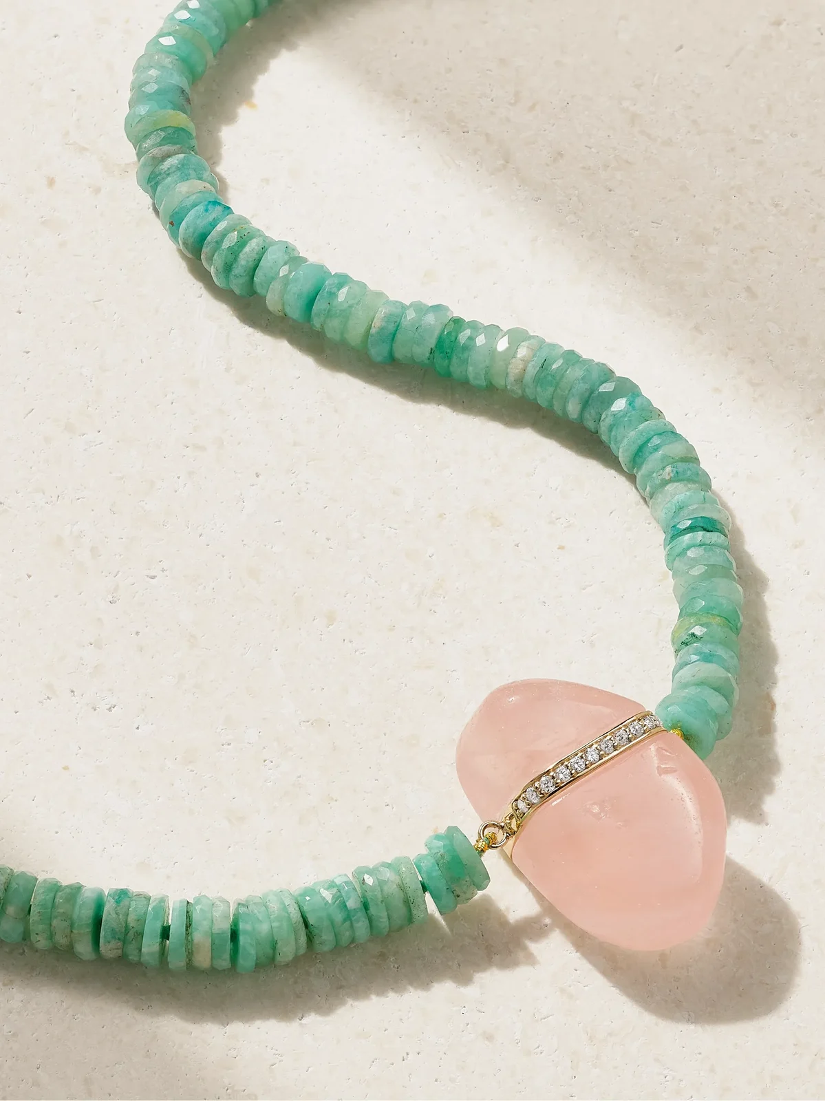 Aurora 14-karat Gold Multi-stone Necklace Aurora 14-karat Gold Multi-stone Necklace