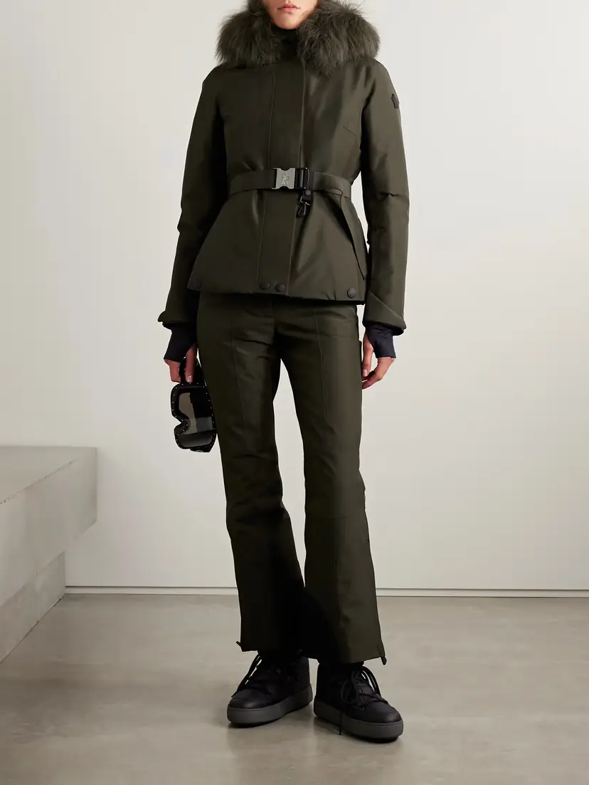 Moncler Grenoble Laplance Shearling-trimmed Belted Gore-tex Down Jacket | Thumbnail 2 Moncler Grenoble Laplance Shearling-trimmed Belted Gore-tex Down Jacket | Thumbnail 2