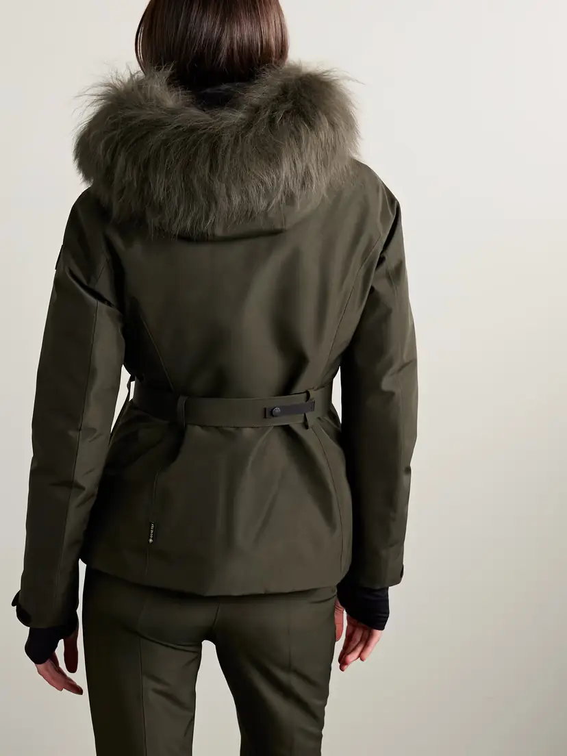 Moncler Grenoble Laplance Shearling-trimmed Belted Gore-tex Down Jacket | Thumbnail 3 Moncler Grenoble Laplance Shearling-trimmed Belted Gore-tex Down Jacket | Thumbnail 3