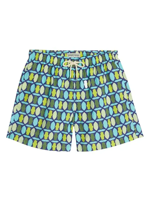Abstract Swim Trunks
