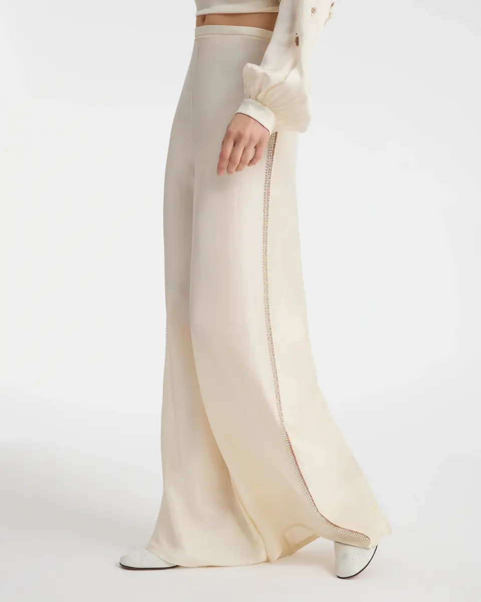 Emporio Sirenuse Blair Trousers in Dupion Silk | Thumbnail 3 Emporio Sirenuse Blair Trousers in Dupion Silk | Thumbnail 3