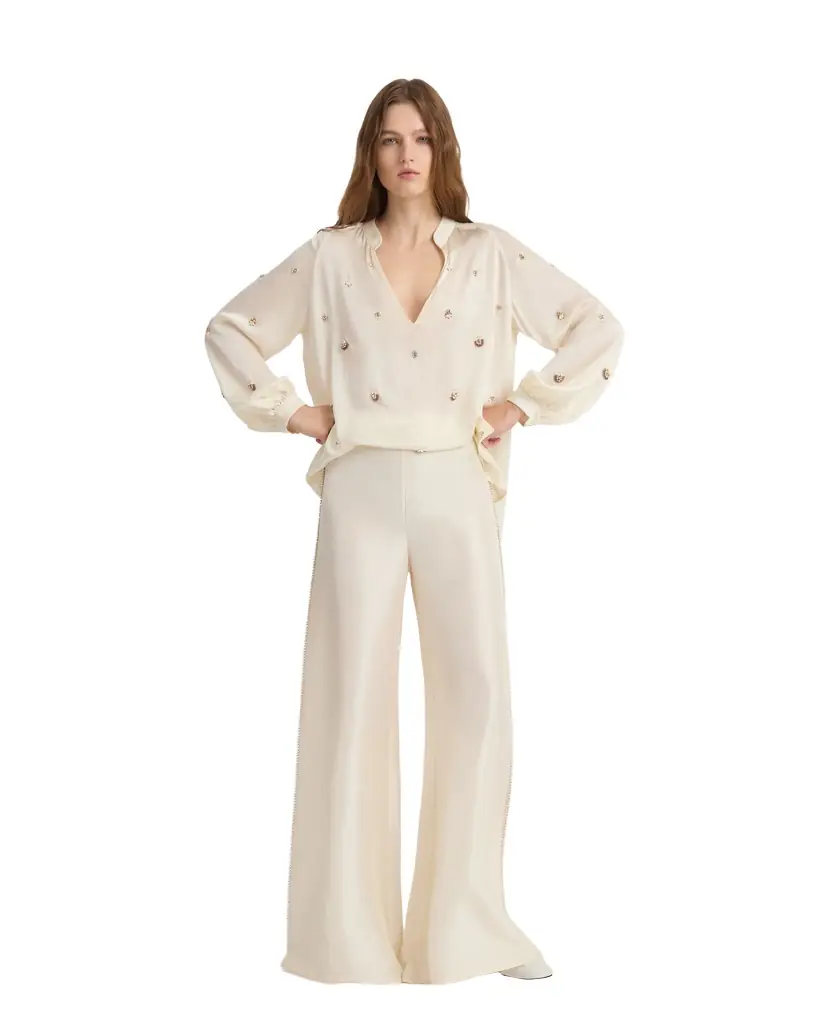 Blair Trousers in Dupion Silk Blair Trousers in Dupion Silk
