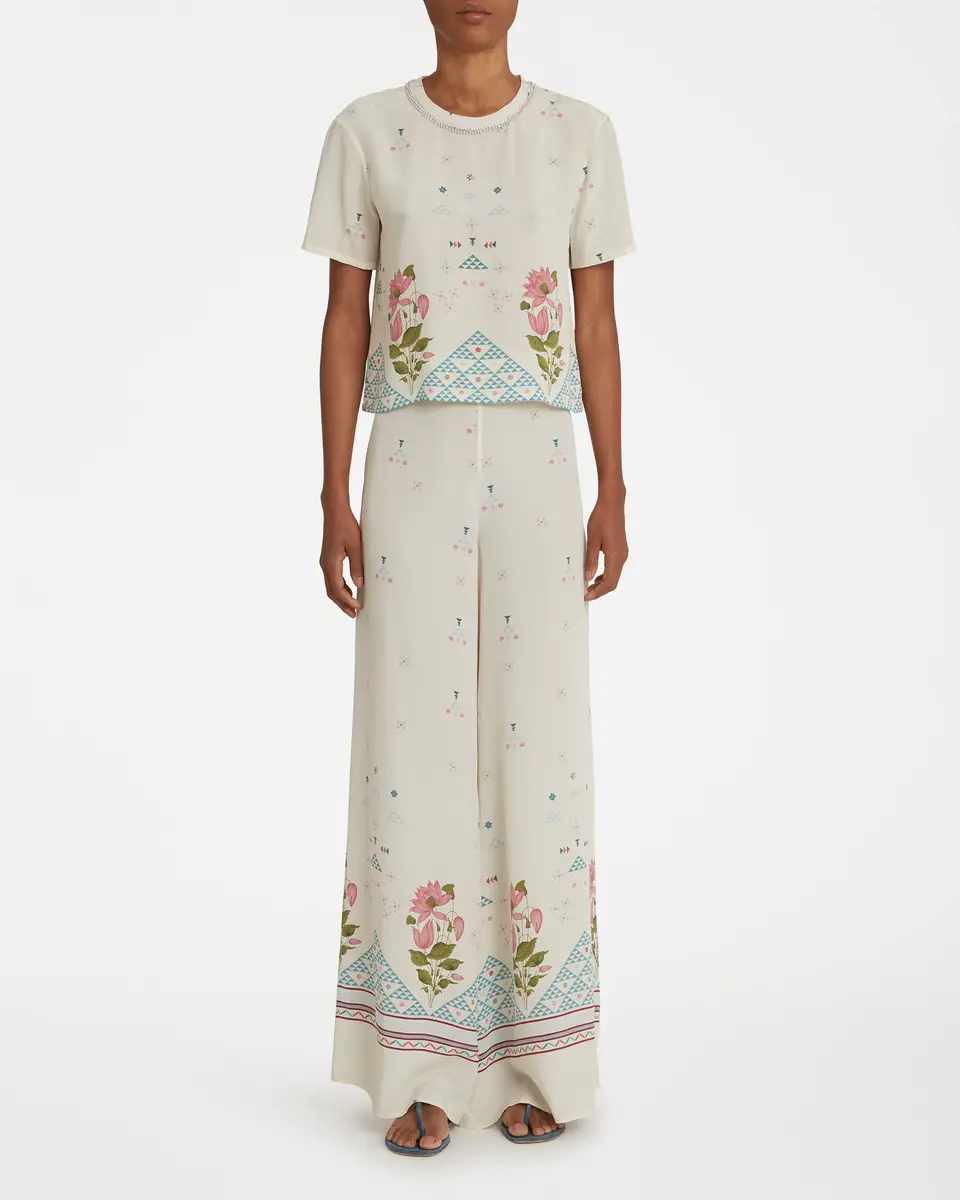 Emporio Sirenuse Blair Trousers in Indian Rose Print | Thumbnail 2 Emporio Sirenuse Blair Trousers in Indian Rose Print | Thumbnail 2