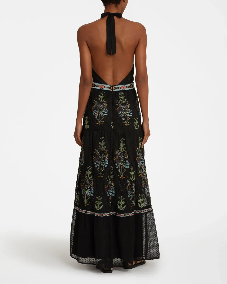 Emporio Sirenuse Clelia Dress with Agra Embroidery | Thumbnail 3 Emporio Sirenuse Clelia Dress with Agra Embroidery | Thumbnail 3