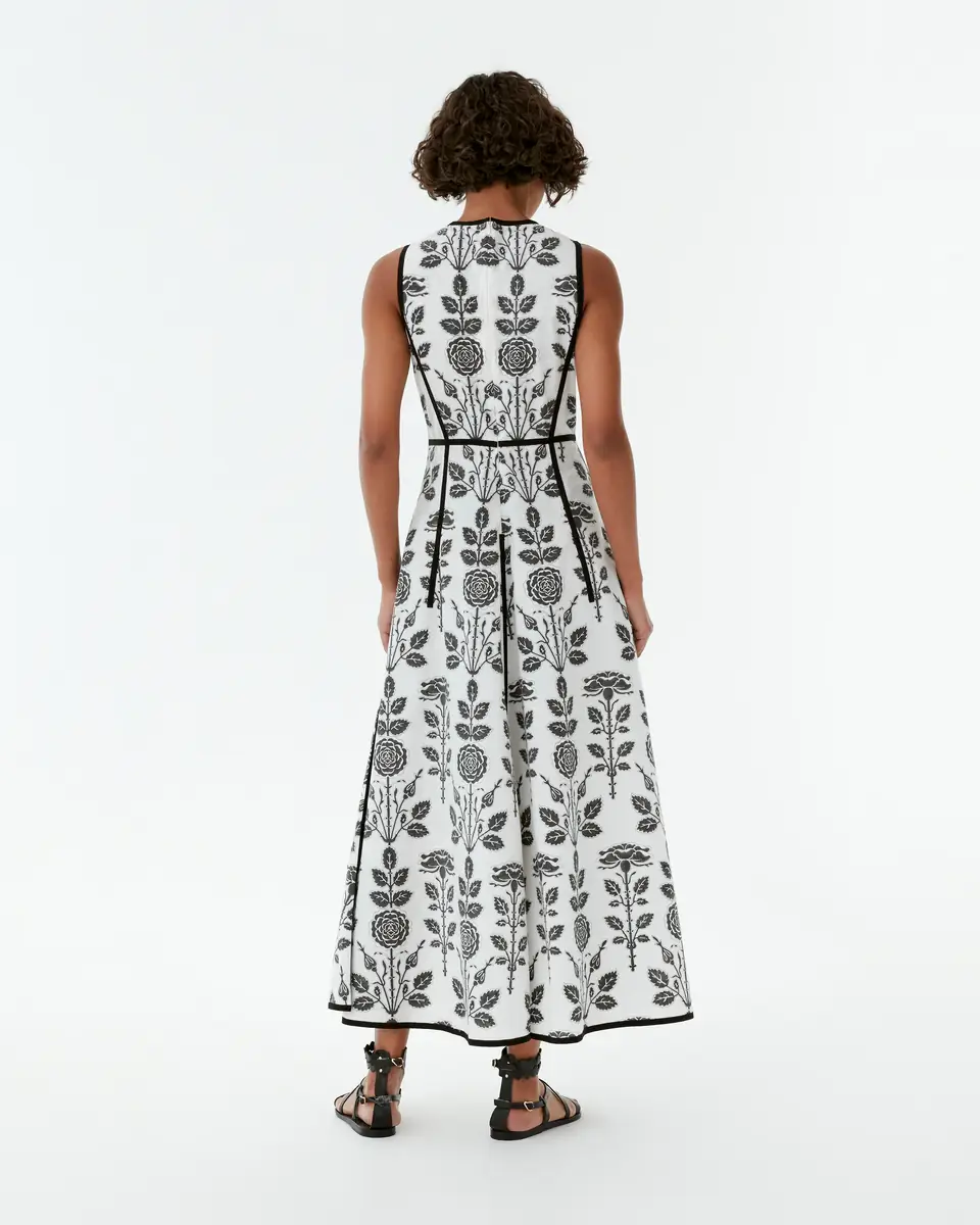 Emporio Sirenuse Clodette Dress in Black Rose Print | Thumbnail 3 Emporio Sirenuse Clodette Dress in Black Rose Print | Thumbnail 3