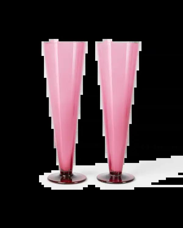 Emporio Sirenuse Coloured Champagne Flute Set of 2 | Image 1 Emporio Sirenuse Coloured Champagne Flute Set of 2 | Image 1