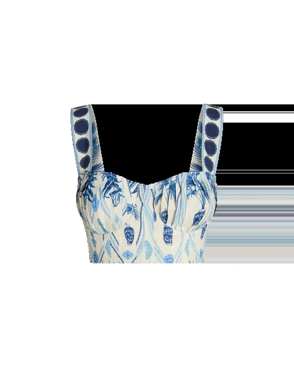 Emporio Sirenuse Dalia Top in Garden Mesh Print | Thumbnail 5 Emporio Sirenuse Dalia Top in Garden Mesh Print | Thumbnail 5