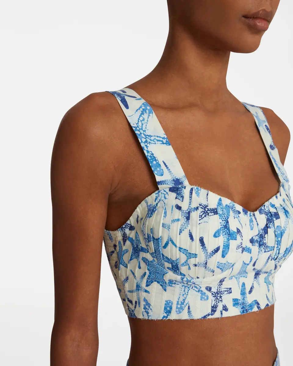Emporio Sirenuse Dalia Top In Sea Stars | Thumbnail 5 Emporio Sirenuse Dalia Top In Sea Stars | Thumbnail 5