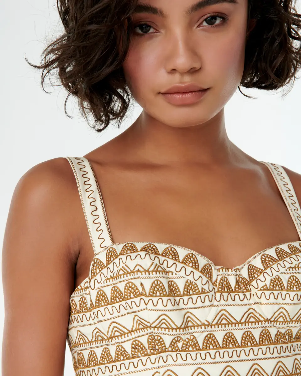 Emporio Sirenuse Elida Dress with Alabama Embroidery | Thumbnail 2