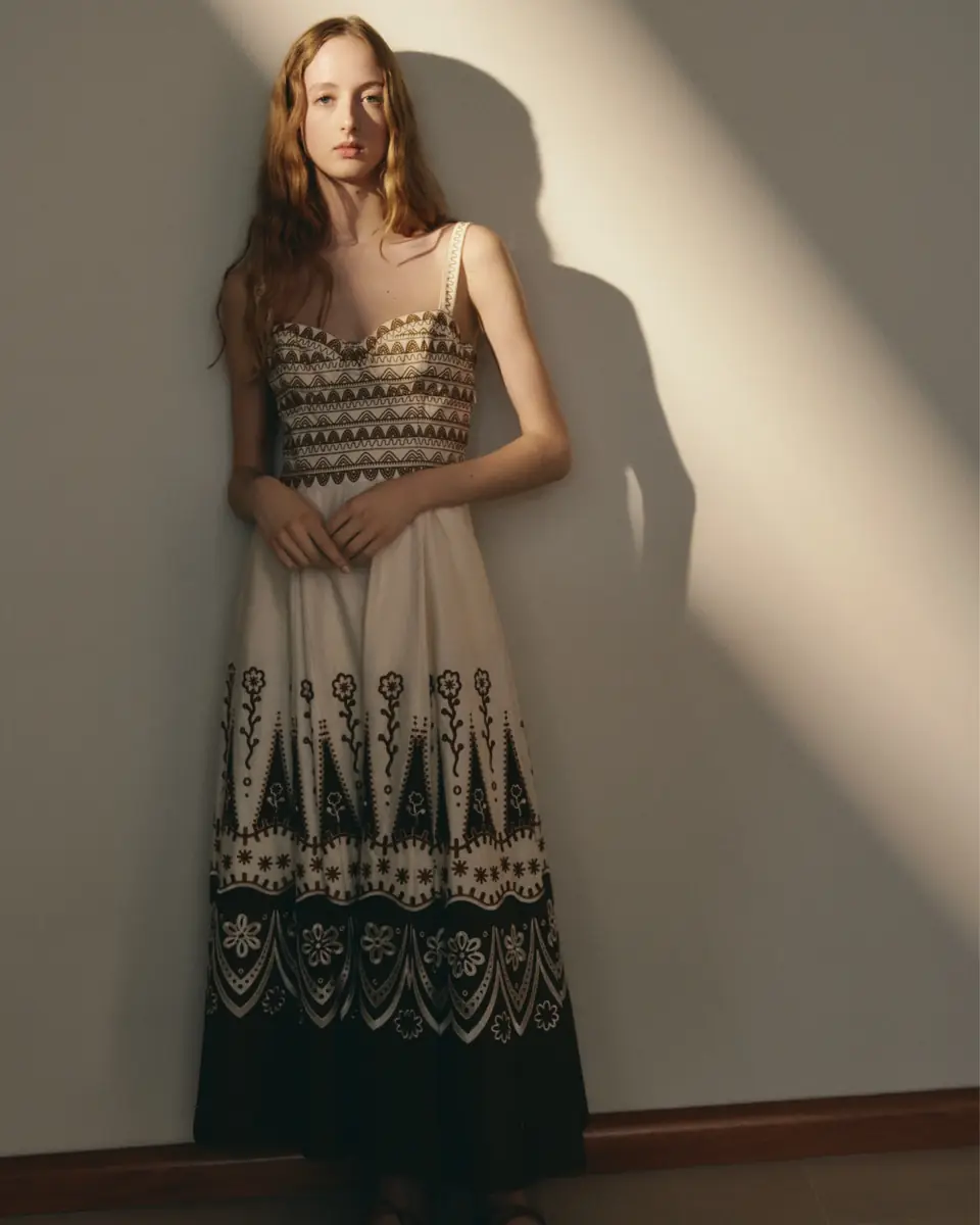 Emporio Sirenuse Elida Dress with Alabama Embroidery | Thumbnail 5