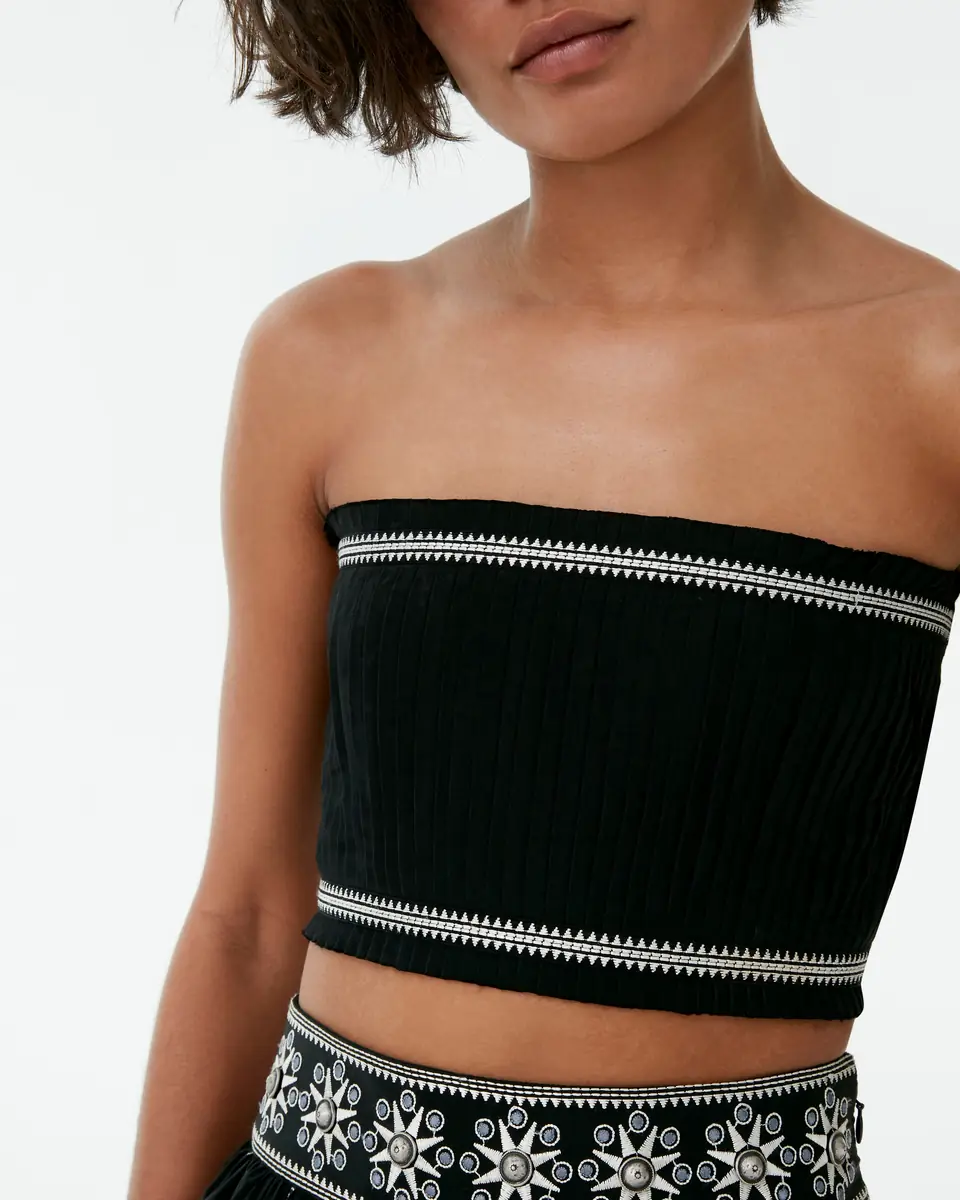Emporio Sirenuse Flavia Top with Byzantine Embroidery | Thumbnail 2 Emporio Sirenuse Flavia Top with Byzantine Embroidery | Thumbnail 2