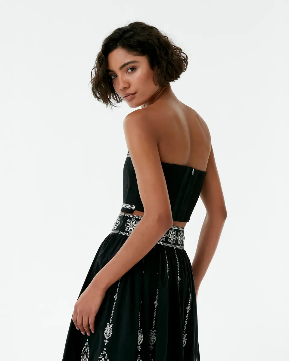 Emporio Sirenuse Flavia Top with Byzantine Embroidery | Thumbnail 3 Emporio Sirenuse Flavia Top with Byzantine Embroidery | Thumbnail 3