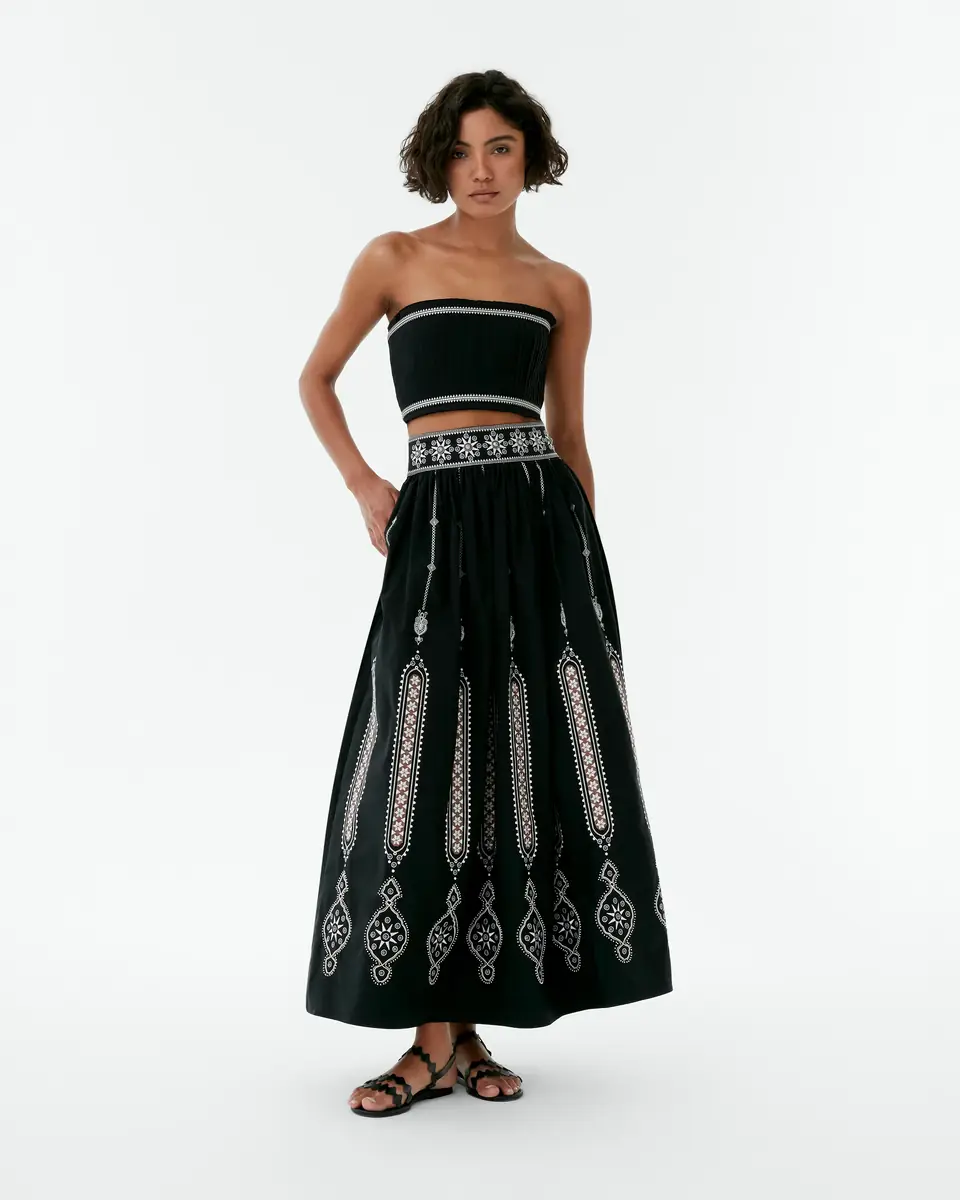 Emporio Sirenuse Flavia Top with Byzantine Embroidery | Thumbnail 4 Emporio Sirenuse Flavia Top with Byzantine Embroidery | Thumbnail 4